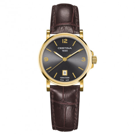 Szwajcarski klasyczny zegarek damski CERTINA Caimano Lady C017.210.36.087.00 (C0172103608700)