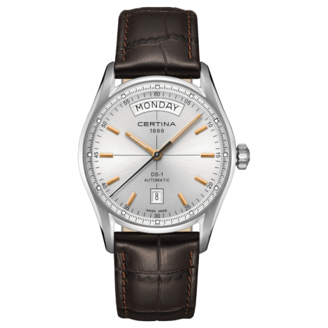 Szwajcarski klasyczny zegarek męski CERTINA DS-1 Automatic Day Date C006.430.16.031.00 (C0064301603100)