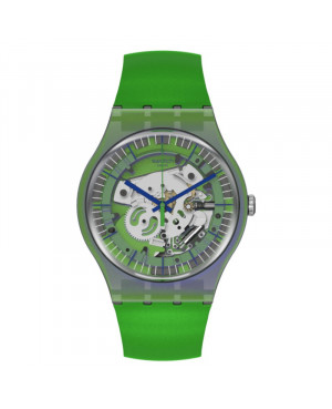 Szwajcarski modowy zegarek męski SWATCH Shimmer Green SUOM117