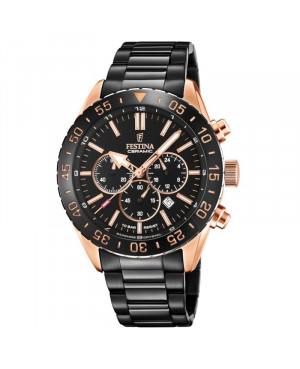 Sportowy zegarek męski FESTINA Ceramic F20578/1 (F205781)