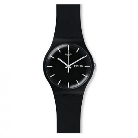 Szwajcarski, modowy zegarek SWATCH Originals New Gent SUOB720 MONO BLACK