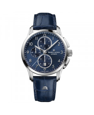 Szwajcarski sportowy zegarek męski MAURICE LACROIX PONTOS Chronograph PT6388-SS01-420-4 (PT6388SS014204)