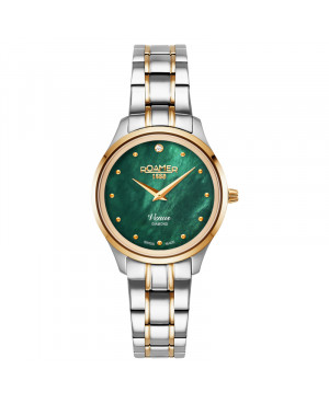 Szwajcarski elegancki zegarek damski ROAMER VENUS DIAMOND 601857 47 59 20 (601857475920)