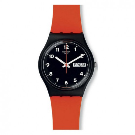 Szwajcarski, modowy zegarek damski SWATCH Originals Gent GB754 RED GRIN