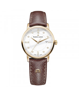 Szwajcarski elegancki zegarek damski MAURICE LACROIX ELIROS Diamonds EL1094-PVP01-150-B (EL1094PVP01150B)