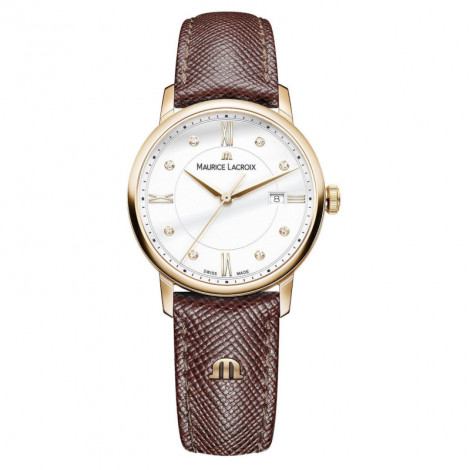Szwajcarski elegancki zegarek damski MAURICE LACROIX ELIROS Diamonds EL1094-PVP01-150-B (EL1094PVP01150B)