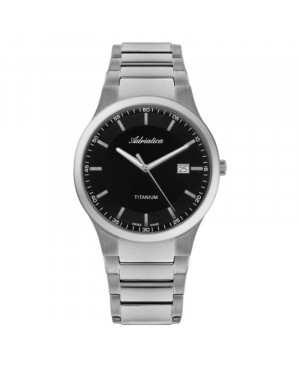 Szwajcarski klasyczny zegarek męski ADRIATICA Titanum A1145.4114Q