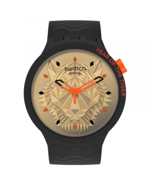 Szwajcarski modowy zegarek męski SWATCH Tiger Power 2022 SB03Z102