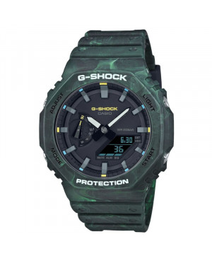 Sportowy zegarek męski CASIO G-Shock Mystic Fores Green GA-2100FR-3AER (GA2100FR3AER)