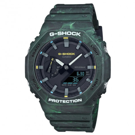 Sportowy zegarek męski CASIO G-Shock Mystic Fores Green GA-2100FR-3AER (GA2100FR3AER)