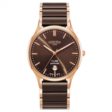 Szwajcarski klasyczny zegarek męski ROAMER C-Line 658833 49 65 63