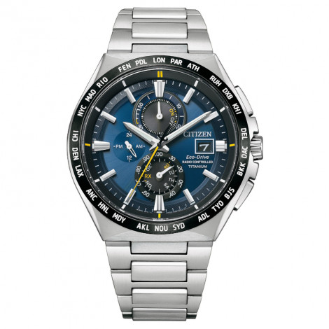 Sportowy zegarek męski CITIZEN Radio Controlled Titanium Eco-Drive AT8234-85L (AT823485L)