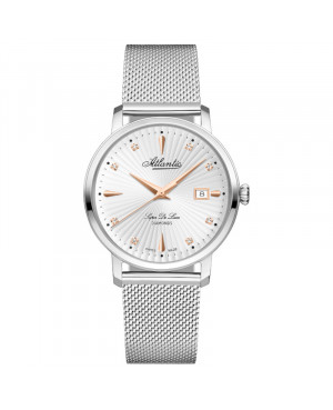 Szwajcarski elegancki zegarek damski ATLANTIC Super De Luxe 29355.41.27R (293554127R)