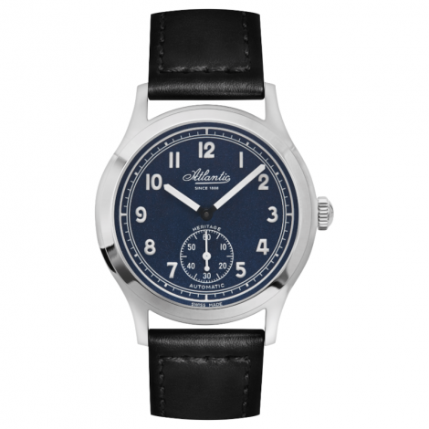 Szwajcarski elegancki zegarek męski ATLANTIC Worldmaster Original Heritage Blue 53760.41.53 (537604153)