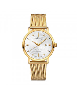 Szwajcarski elegancki zegarek damski ATLANTIC Super De Lux 29355.45.27 (293554527)