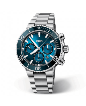 Szwajcarski, sportowy zegarek męski Oris Blue Whale Limited Edition 01 771 7743 4185 (0177177434185)