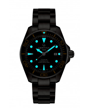 Zegarek CERTINA C032.607.44.051.00 DS Action Diver w nocy