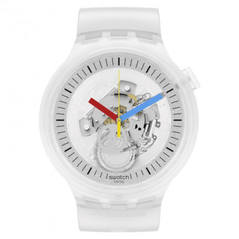 Szwajcarski zegarek SWATCH Clearly Bold SB01K100
