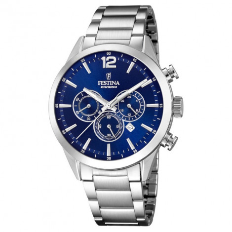 Szwajcarski sportowy zegarek męski FESTINA Timeless Chronograph F20343/7 (F203437)