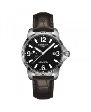 Szwajcarski sportowy zegarek męski CERTINA DS Podium GMT C034.455.16.050.00 (C0344551605000)