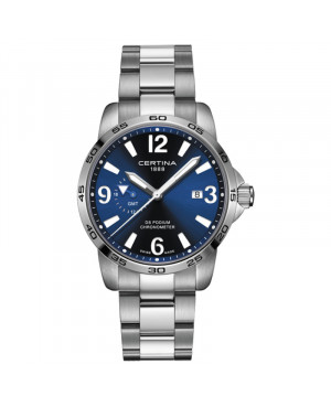 Szwajcarski sportowy zegarek męski CERTINA DS Podium GMT C034.455.11.040.00 (C0344551104000)