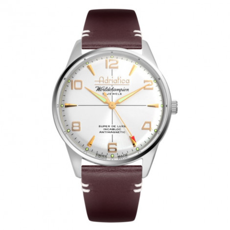 Szwajcarski klasyczny zegarek meski ADRIATICA Worldchampion Super De Luxe  A1964.5253MLE
