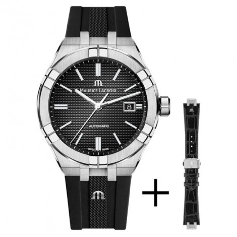 Szwajcarski sportowy zegarek męski MAURICE LACROIX Aikon Automatic AI6008-SS00B-330-2