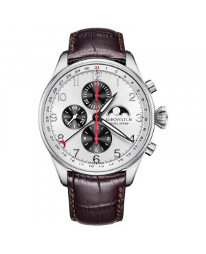 Szwajcarski elegancki zegarek męski AEROWATCH Les Grandes Classiques Limited Edition 69989 AA04