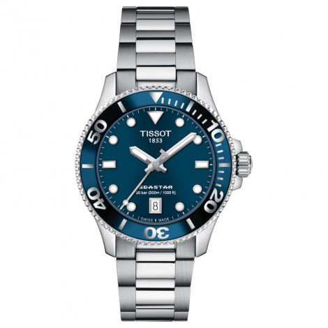 Szwajcarski sportowy zegarek damski TISSOT Seastar 1000 T120.210.11.041.00