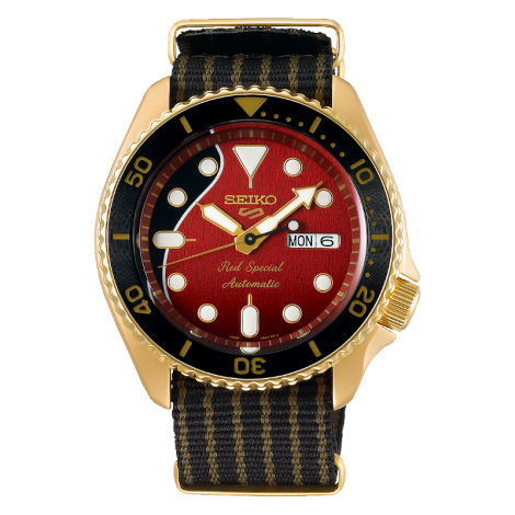 Sportowy zegarek męski Seiko 5 Sports Brian May Red Special II Limited Edition SRPH80K1