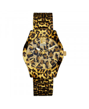 Modowy zegarek damski GUESS Animal Print GW0450L1