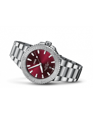 Szwajcarski, męski zegarek do nurkowania ORIS Aquis Date Relief 01 733 7766 4158-07 8 22 05PEB