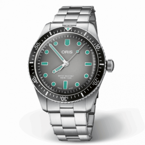 Szwajcarski, klasyczny zegarek męski ORIS  Divers Sixty-Five 01 733 7707 4053-07 8 20 18