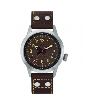 Polski zegarek męski dla pilotów XICORR SPARK BROWN (BR)