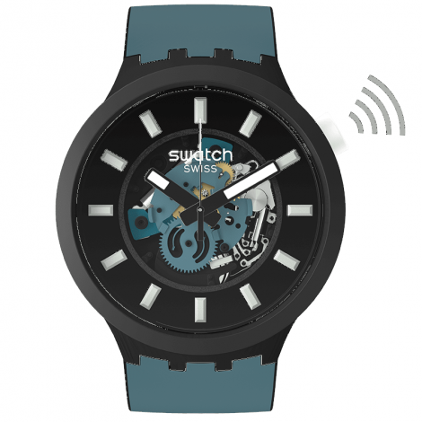 Szwajcarski zegarek SWATCH SwatchPAY! Night Trip SB003B111-5300
