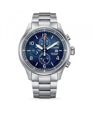 Sportowy zegarek męski CITIZEN Eco-Drive Titanium Chrono CA0810-88L