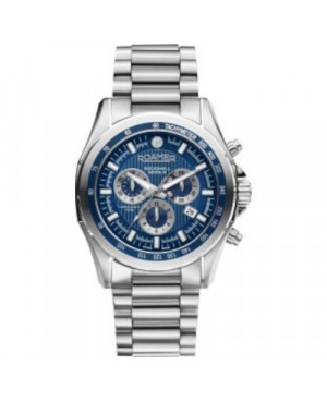 Szwajcarski sportowy zegarek męski ROAMER Rockshell Mark III Chrono 220837 41 45 20