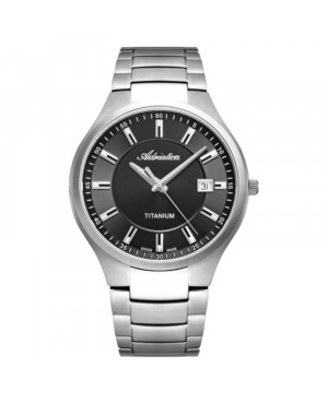 Elegancki szwajcarski zegarek męski ADRIATICA Titanium A8329.4114Q