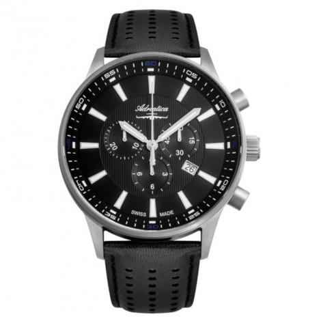 Sportowy szwajcarski zegarek męski ADRIATICA Titanium Chronograph A8281.4214CH1