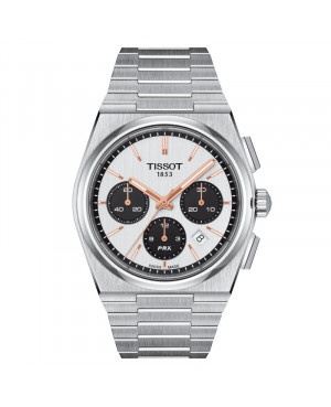 Szwajcarski klasyczny zegarek męski TISSOT PRX Chrono T137.427.11.011.00