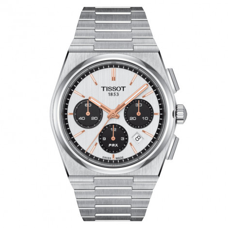 Szwajcarski klasyczny zegarek męski TISSOT PRX Chrono T137.427.11.011.00