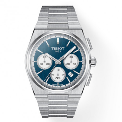 Szwajcarski klasyczny zegarek męski TISSOT PRX Chrono T137.427.11.041.00
