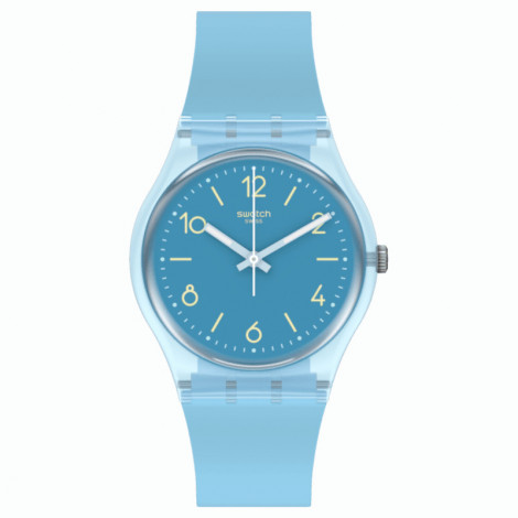 Szwajcarski modowy zegarek SWATCH Turquoise Tonic SO28S101