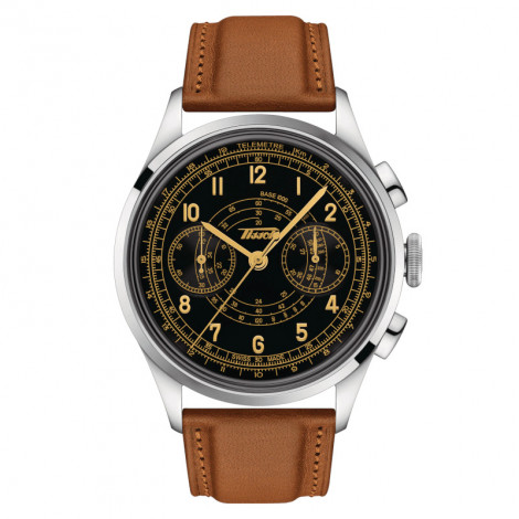 Szwajcarski elegancki zegarek męski TISSOT Telemeter 1938 T142.462.16.052.00