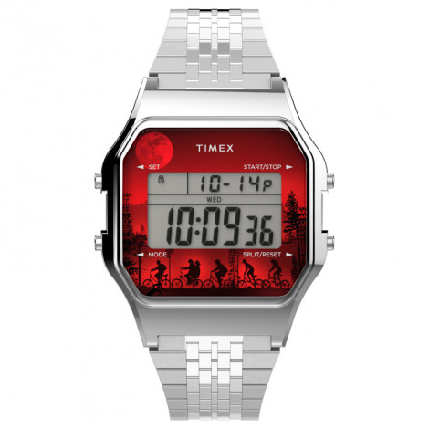 Modowy zegarek męski TIMEX T80 x Stranger Things TW2V50900