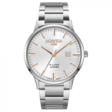 Szwajcarski klasyczny zegarek męski ROAMER R-Line 718833 41 15 70