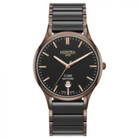 Szwajcarski elegancki zegarek męski ROAMER C-Line 658833 43 55 61