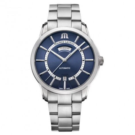 Szwajcarski elegancki zegarek męski MAURICE LACROIX PONTOS Day Date PT6358-SS002-431-1