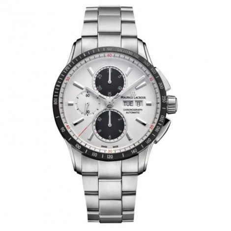 Szwajcarski sportowy zegarek męski MAURICE LACROIX PONTOS S Chronograph PT6038-SSL22-130-1