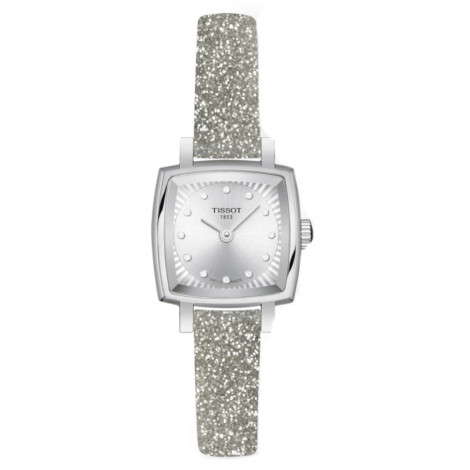 Szwajcarski elegancki zegarek damski TISSOT Lovely Square Festive Kit T058.109.17.036.02